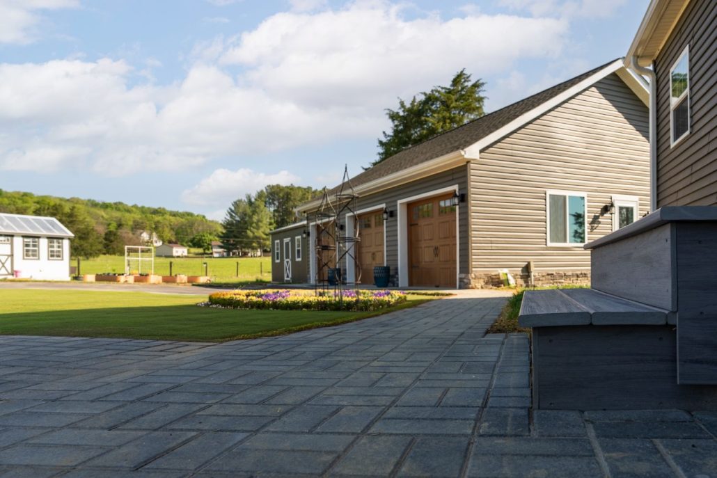 walkway leading to house