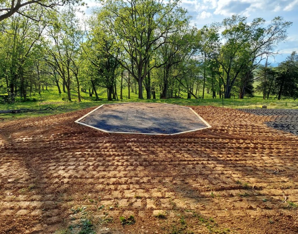 foundation in front of trees